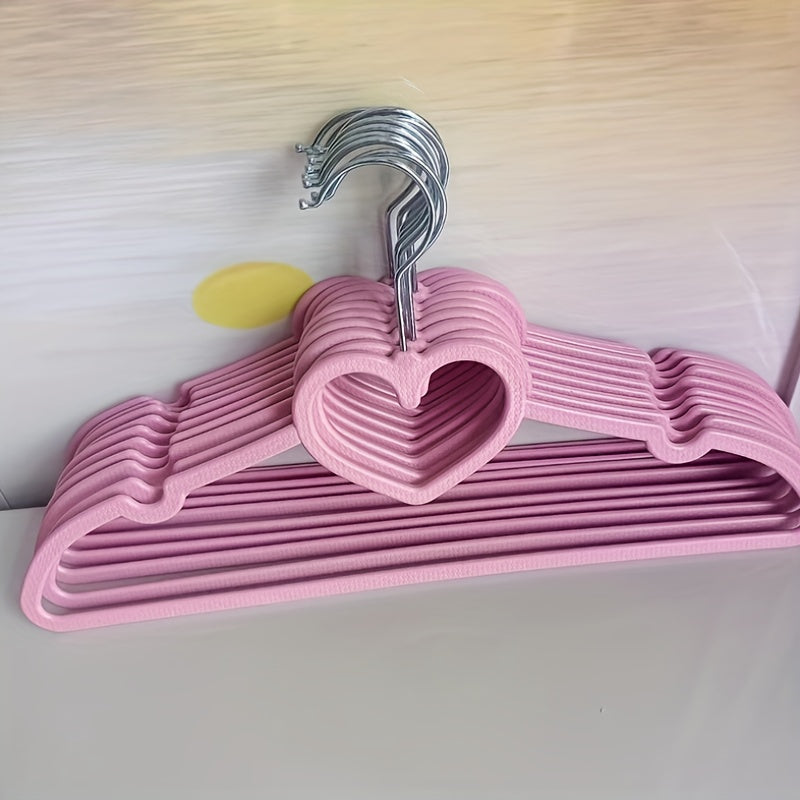 10pcs Butterfly Heart Hangers Non-slip Space Saving Dormitory Clothes Hangers