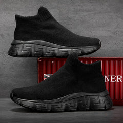Men's Casual Knit Sneakers Lightweight Running Shoes