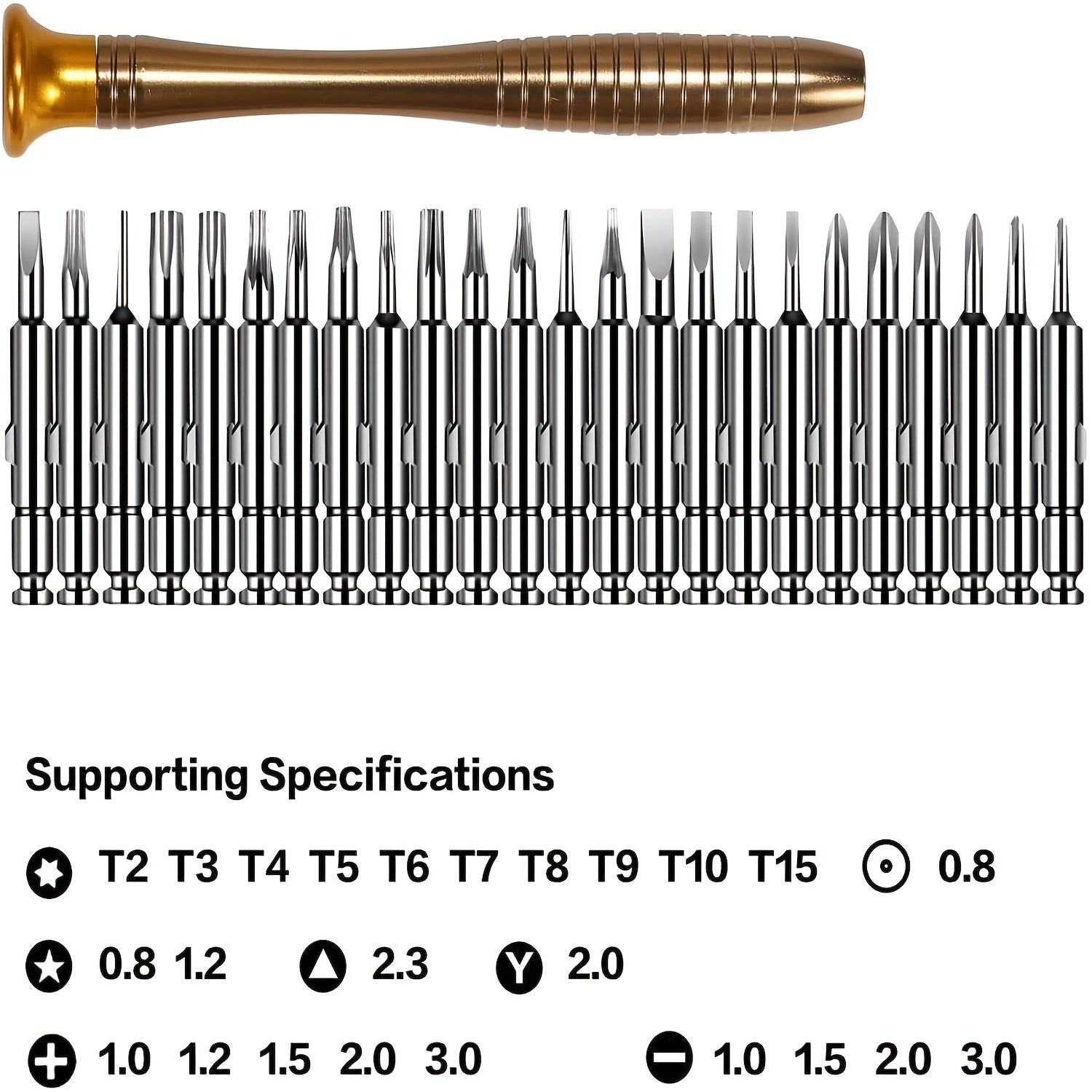 Professional 25-in-1 Precision Screwdriver Set for Electronics Repair