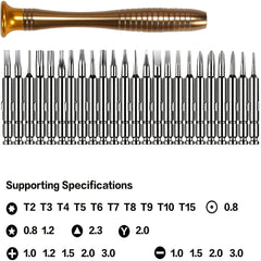 Professional 25-in-1 Precision Screwdriver Set for Electronics Repair