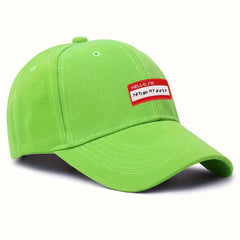 Summer Multicolor Alphabet Embroidered Men's Peaked Cap Baseball Cap