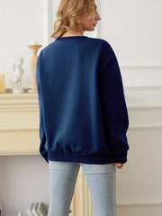 Jesus Print Long Sleeve Casual Sweatshirt for Women