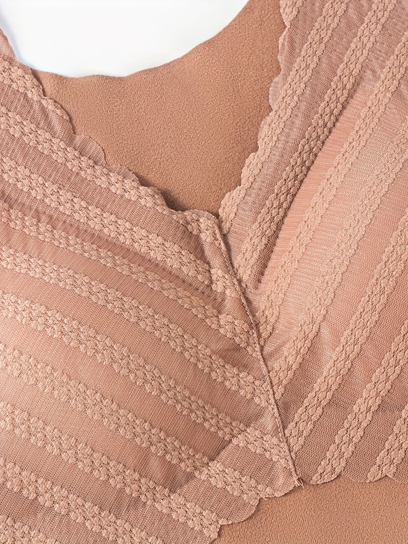 Lace Thermal V-Neck Top Sleeveless