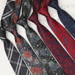 Men's Retro Floral Tie for Wedding