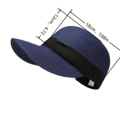 Straw Cap Equestrian Cap Daughter Summer Outdoor Travel Beach Straw Hat