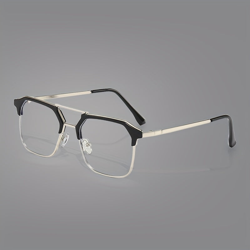 Men's Classic Double Beam Business Glasses