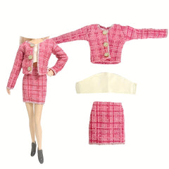 Office Ladies Costume Party Outfit for 1/6 Dolls