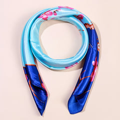 Flower Print Scarf Bandana Head Wrap For Women