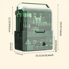 Makeup Organizer With Drawers & Lid