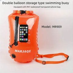 Waterproof Dual Airbags Swimming Float Storage Bag Tight Zipper