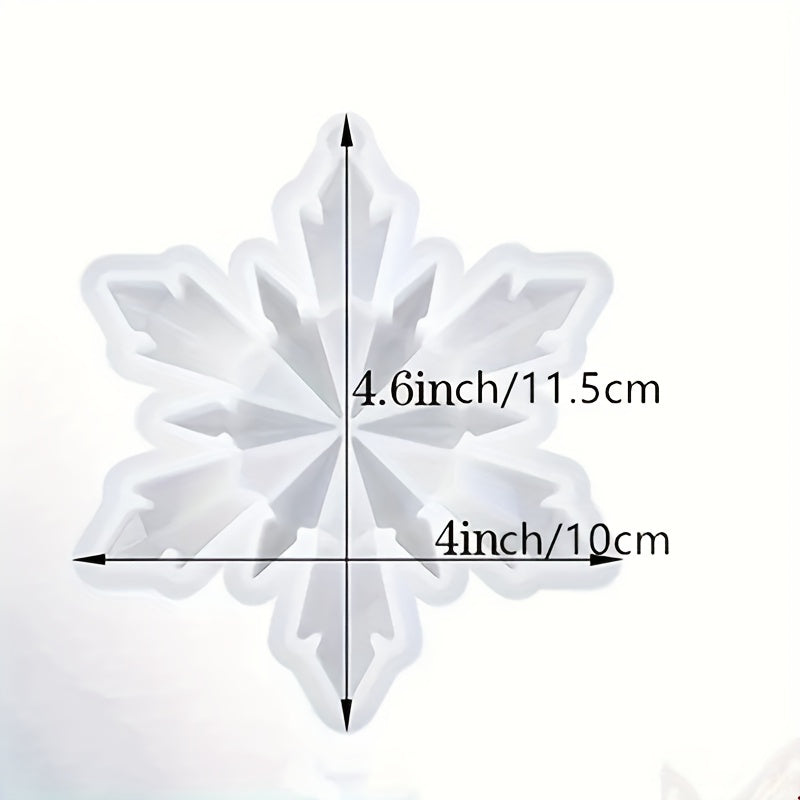 Christmas Ornaments Snowflake Pendant Silicone Mold DIY Crafts Jewelry Making