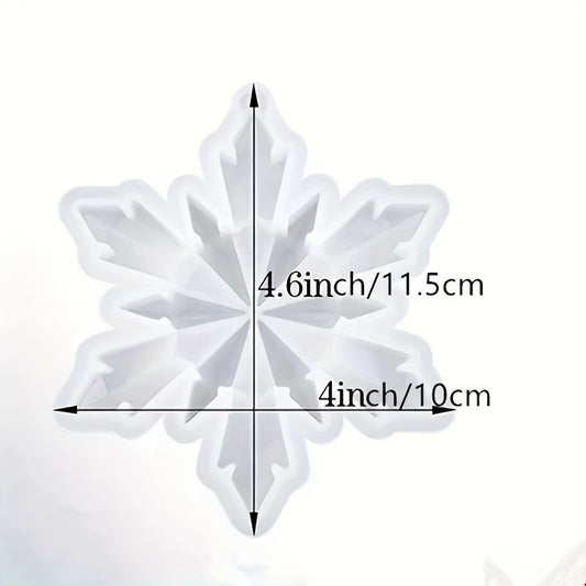 Christmas Ornaments Snowflake Pendant Silicone Mold DIY Crafts Jewelry Making