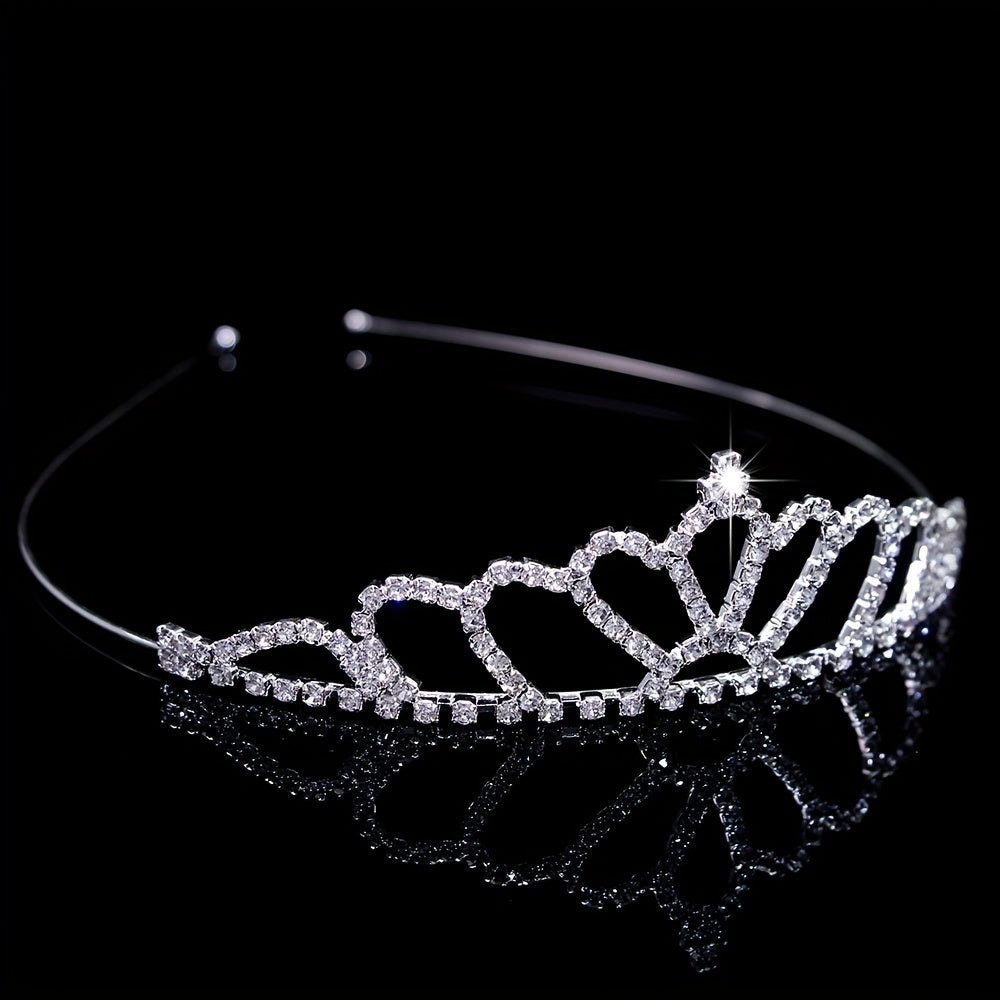 Rhinestone Queen Crown Wedding Tiara Headdress