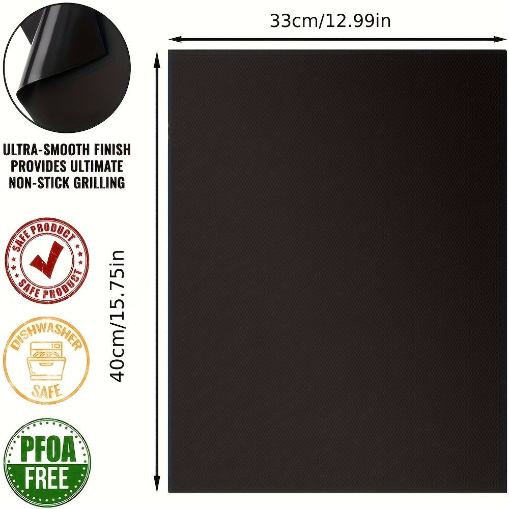 2pcs BBQ Grill Mat Baking Mat Non Stick BBQ Grill Mat 40 Baking Mat BBQ Tools