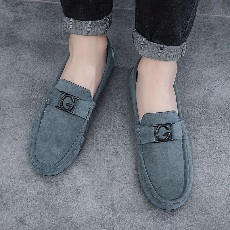 Men's Moc Toe Loafer Shoes Non Slip Slip On Shoes