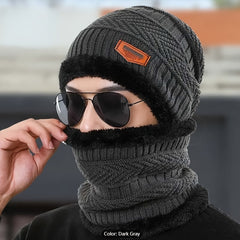 Winter Knitted Hat & Scarf Set, Fashionable & Warm