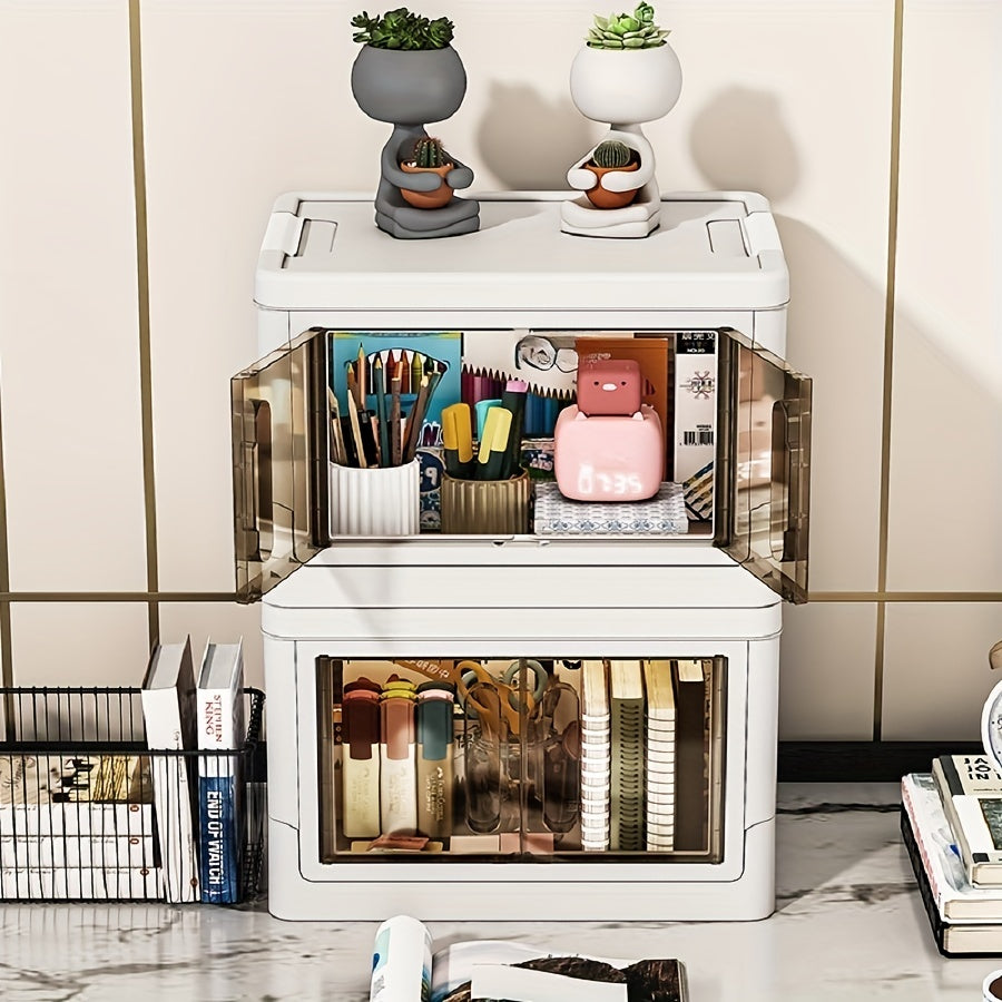 Clothes Storage Box Stacked Bedroom Organizer