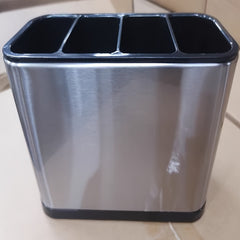 Stainless Steel Divided Chopstick Holder Cutlery Holder Drain Rack