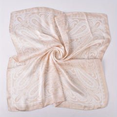 Paisley Print Bandana Silk Scarf Outdoor Windproof Head Wrap Hair Accessories