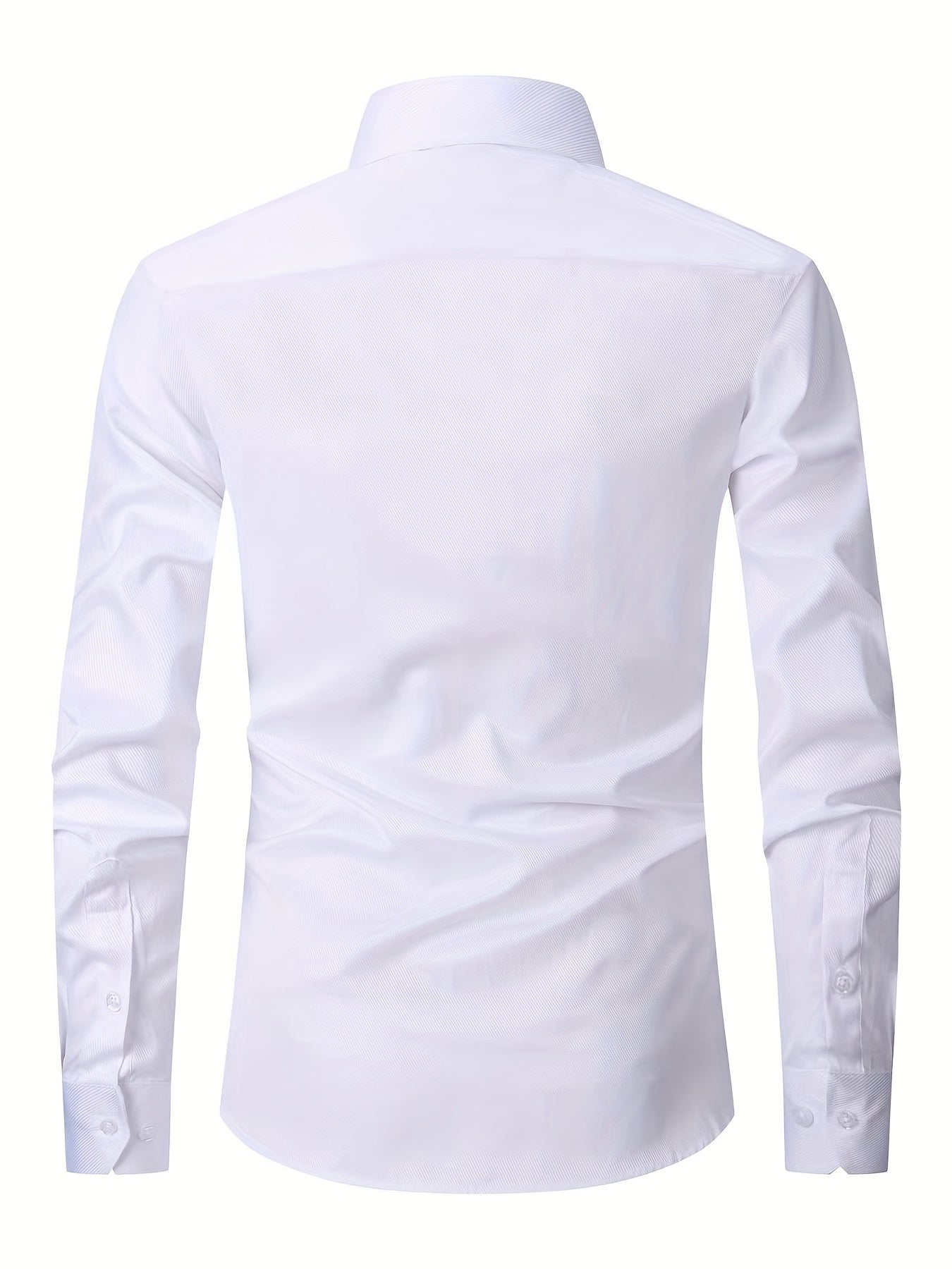 Men's Formal Long Sleeve Shirt with Chest Pocket