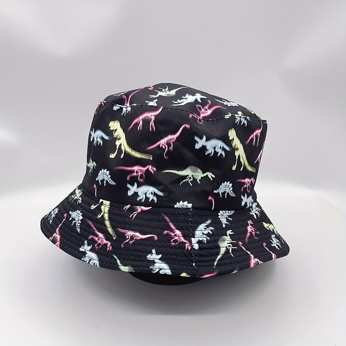 Dinosaur Print Reversible Cotton Bucket Hat
