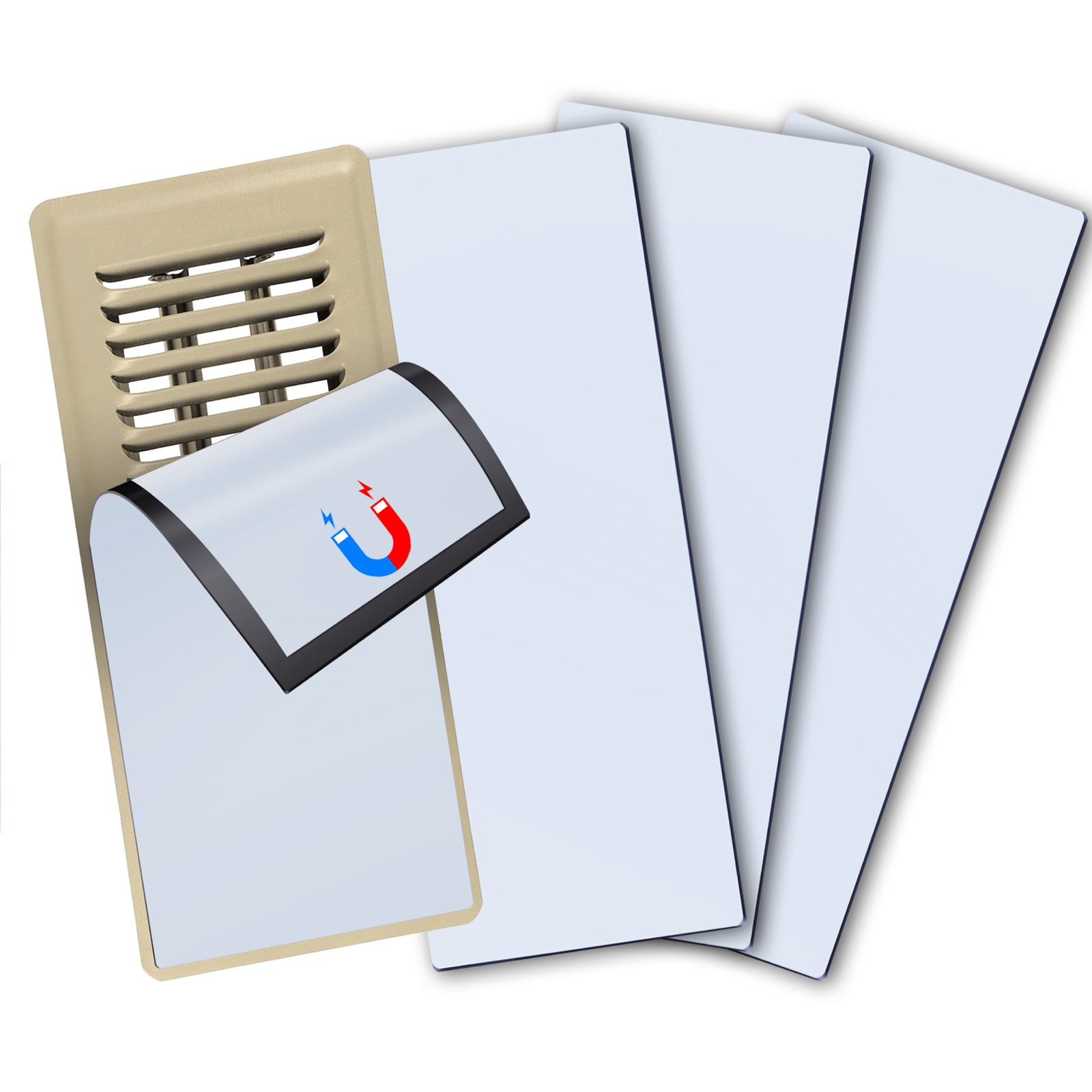 4 Pcs Magnetic Vent Covers 13x30 - Floor, Wall, Ceiling Regi