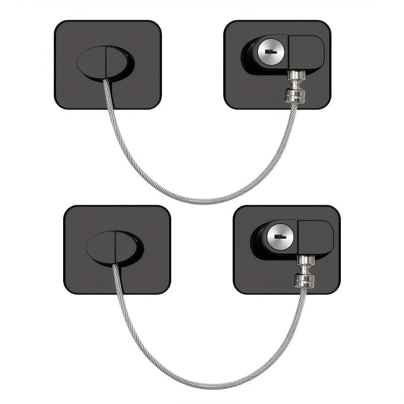 Child Safety Locks 2 Pack Multifunctional Window Drawer Refrigerator Lock