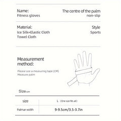 Mountain Bike Half Finger Cycling Gloves Anti Slip Breathable Sweat Absorbing