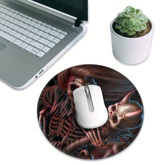 Circular Sewn Edge Mousepad The Old Skull Pattern