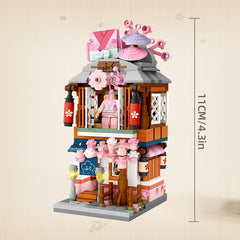 Building Blocks Street View Kimono Shop Toy