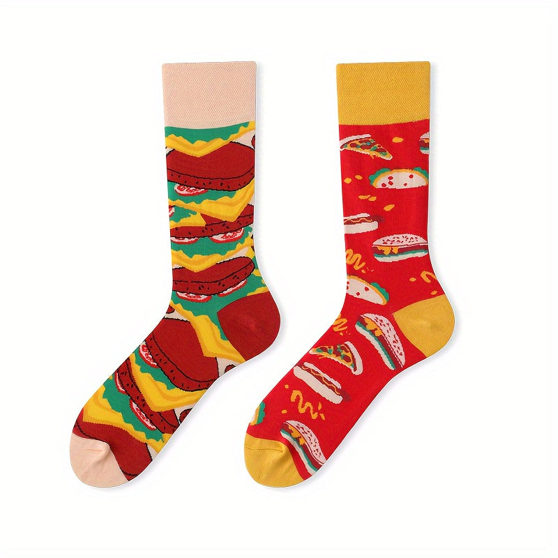 Crazy Funny Socks Colorful Novelty Crew Socks For Men Women