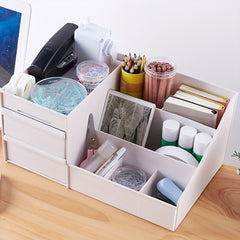 2-Drawer Desk Organizer with 7 Compartments