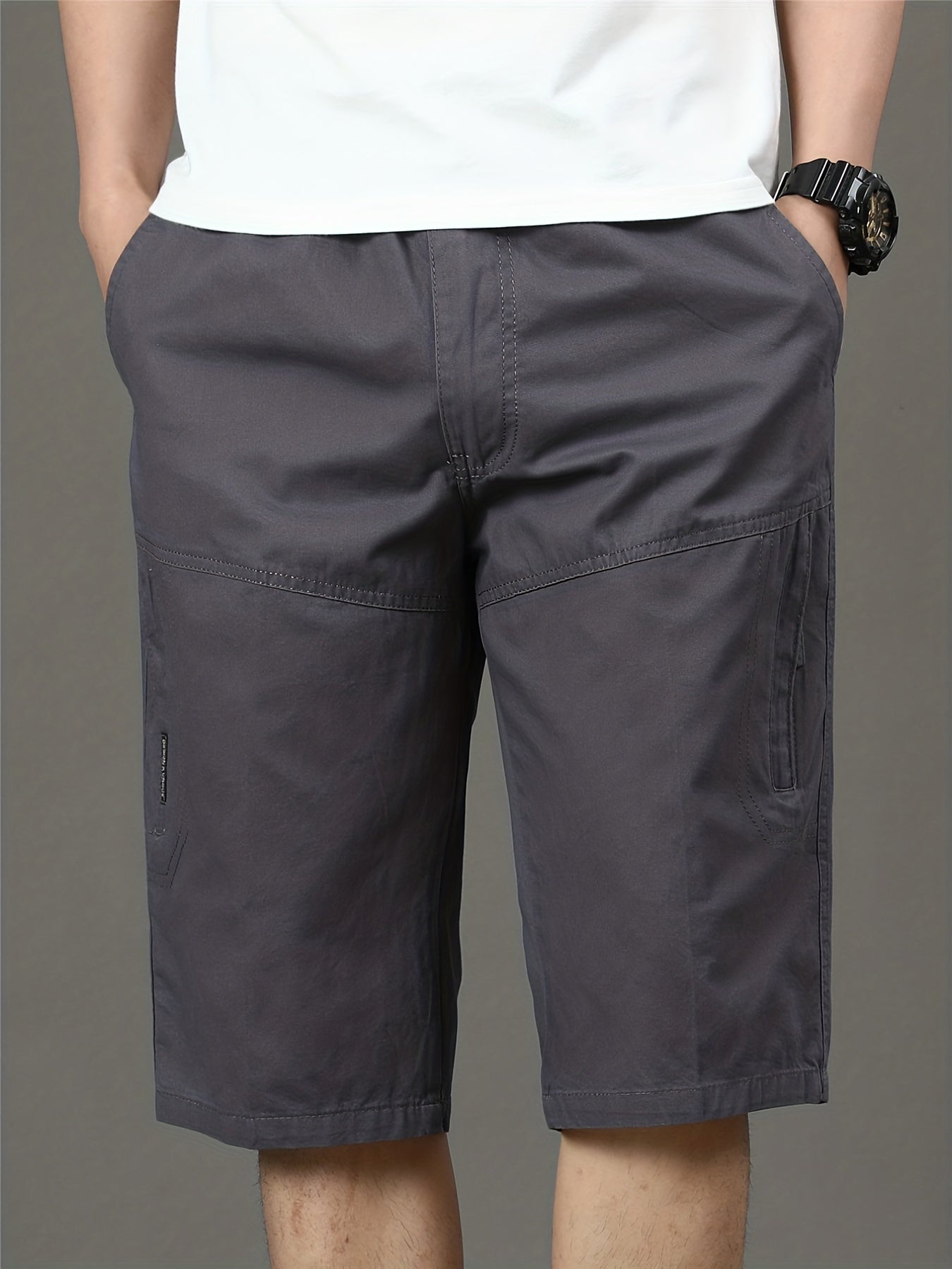 Men's Cotton Cargo Shorts Loose Casual Pants For Summer