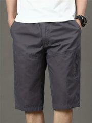 Men's Cotton Cargo Shorts Loose Casual Pants For Summer