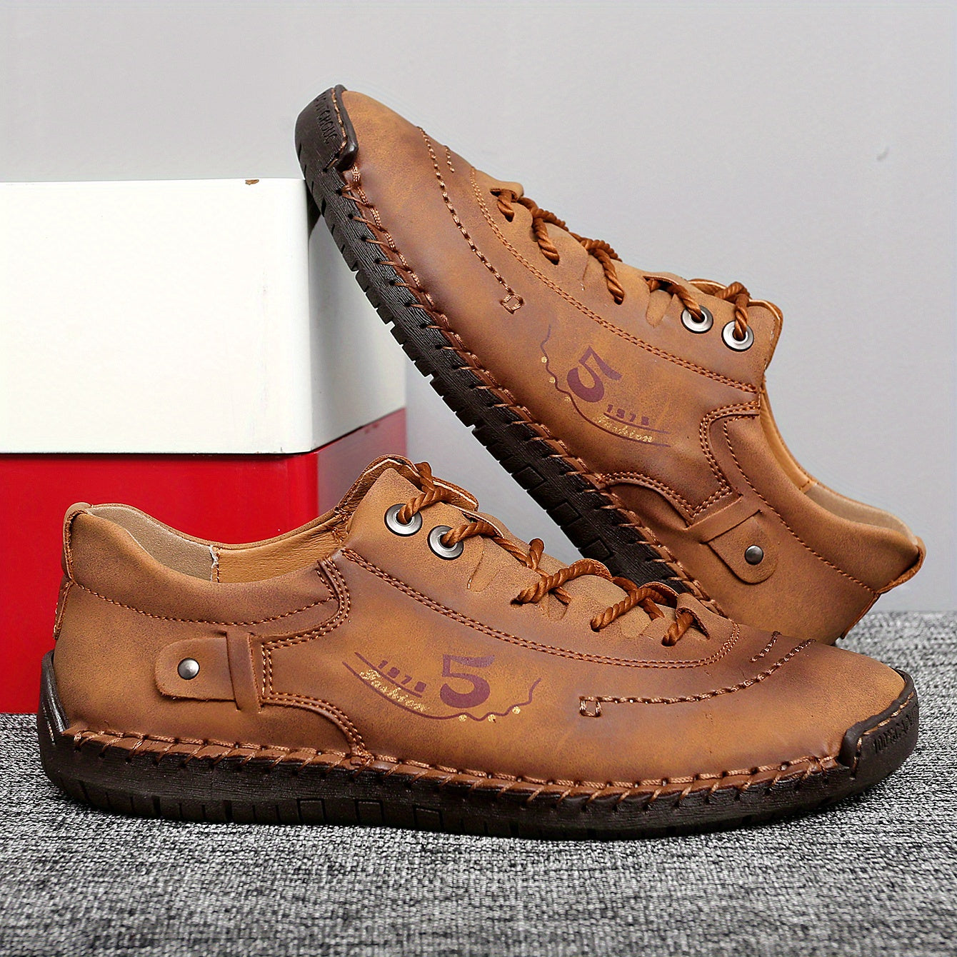 Men's Lightweight Casual Oxford Shoes Lace Up Dress Shoes