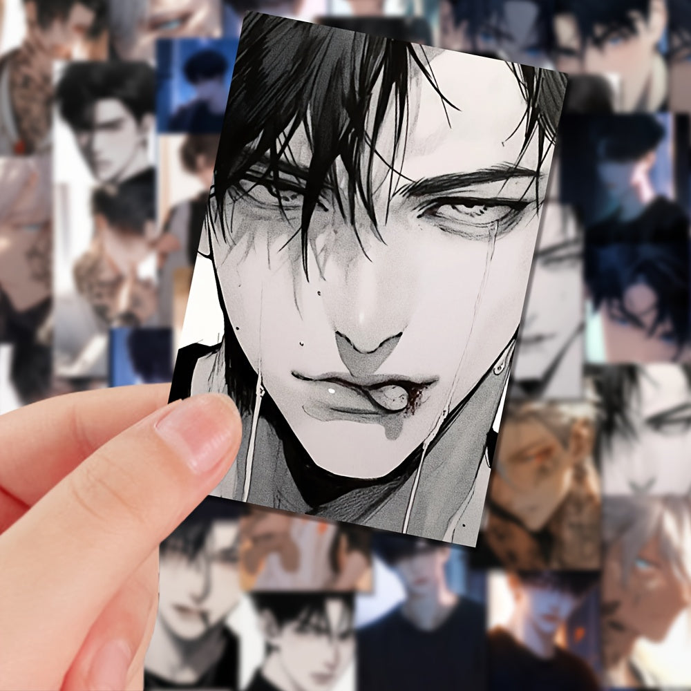 54pcs Handsome Character Stickers for Mobile Phone Case Luggage Notebook