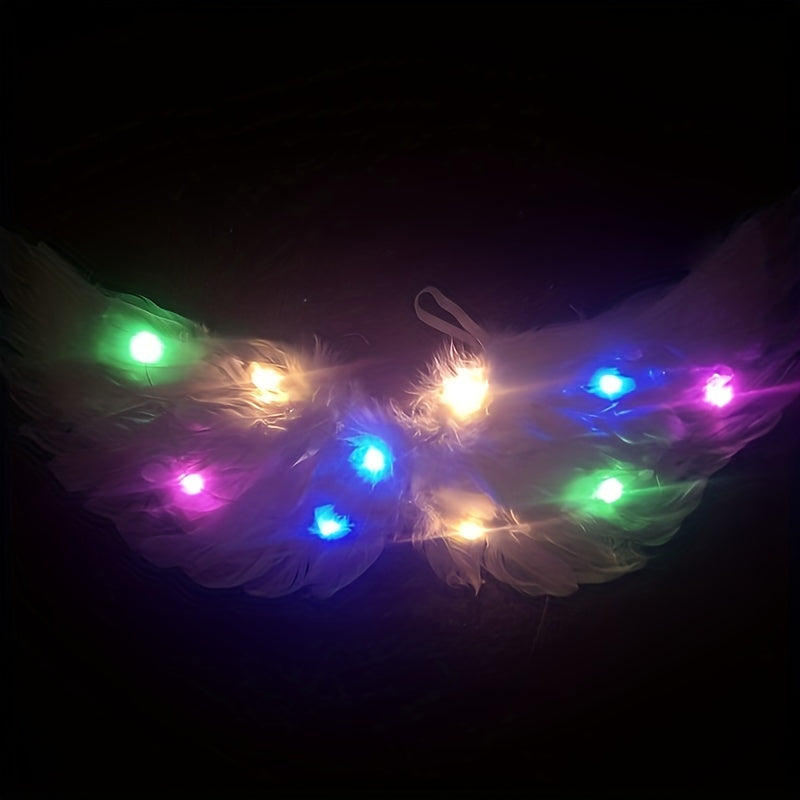 LED Glowing Angel Wings Princess Fairy Wedding Party Props