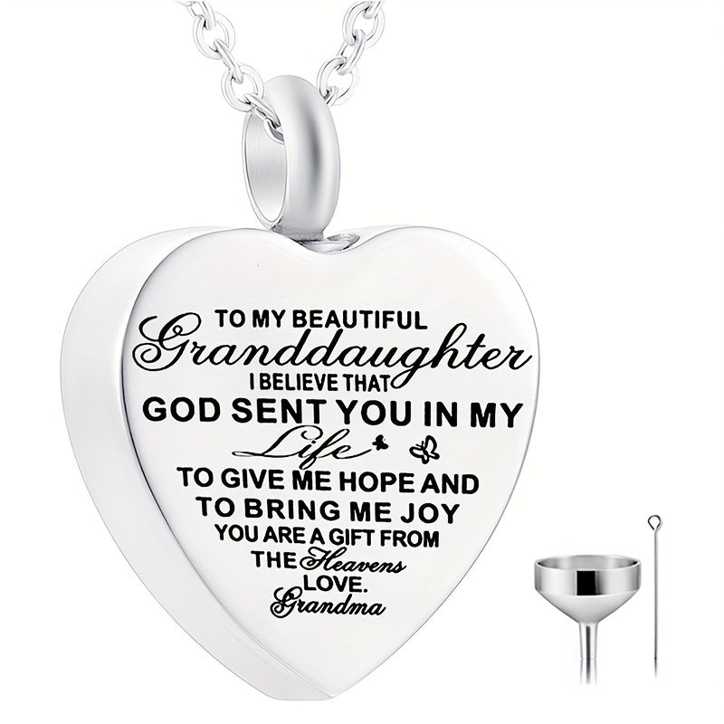 Heart Pendant Cremation Urn Necklace Ashes Jewelry - Pet Memorial Pendant