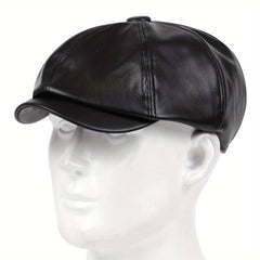 Adjustable Ear Protection Newsboy Cap for Men Women