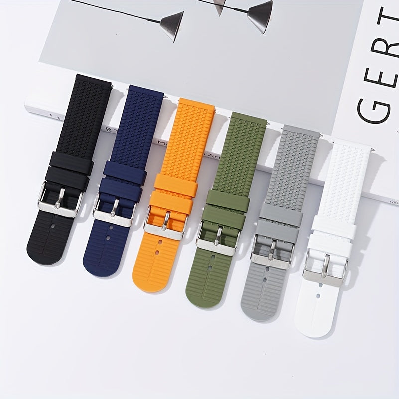 Sport Rubber Watch Strap Quick Release Silicone Watchband 18-24mm