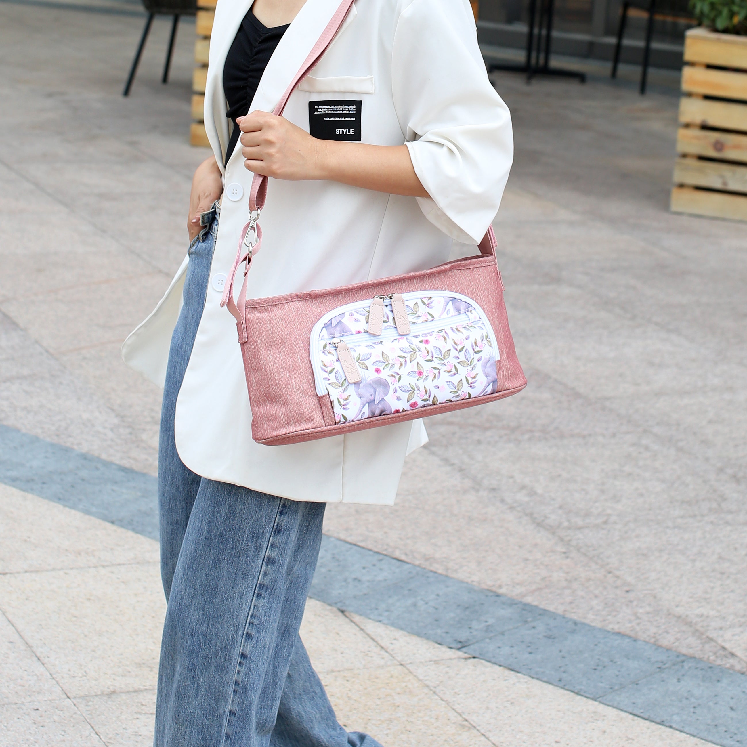 Mommy Bag Hanging Bag Stroller Storage Bottle Bag