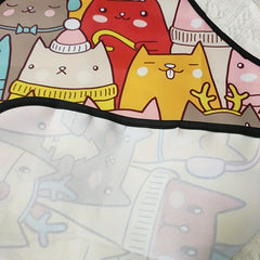 Waterproof Cartoon Cat Apron for Kitchen Use