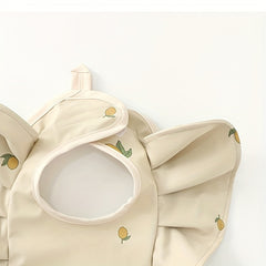Waterproof Baby Bib Sleeveless With Pocket Bear Lemon Pattern