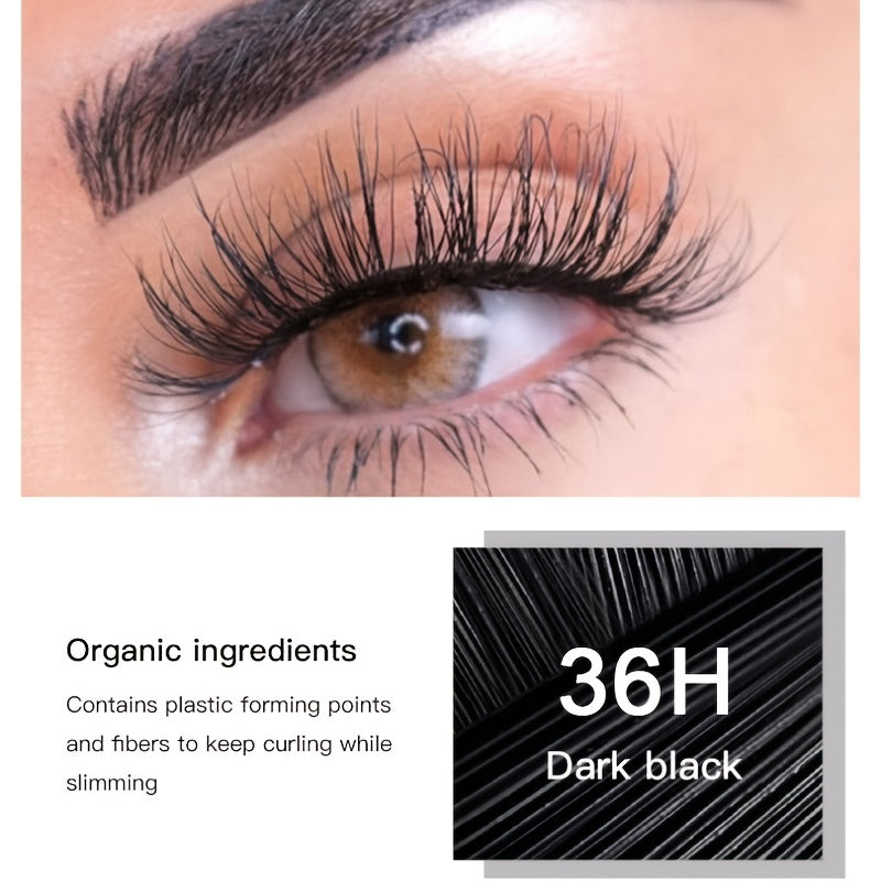 Thick Fiber Mascara Long Lasting Curling Holding Natural Effect Waterproof