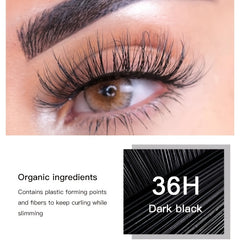 Thick Fiber Mascara Long Lasting Curling Holding Natural Effect Waterproof