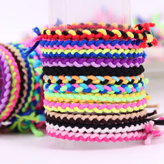 50pcs Colorful Handwoven Hair Rope Hair Tie Girls Hair Accessories