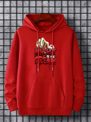 Dread Men's Halloween Print Hoodie Stretch Drawstring Sweatshirt