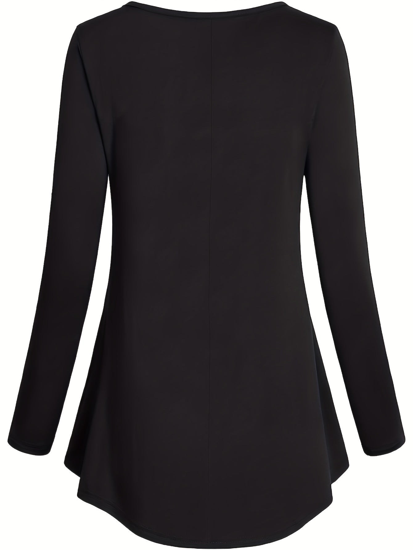 Women's Solid Long Sleeve Button Up Ruched Peplum Top