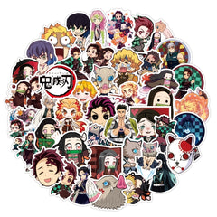 50pcs Anime Vinyl Waterproof Sticker Packs For Skateboard Luggage Laptop Bottle