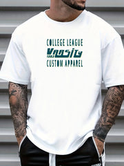 Men's Graphic Crew Neck T-shirt for Summer Vacations